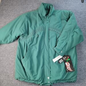 NWT Hot Spices Puffer Jacket Womens Medium Quilted Drawstring Hem Y2K Vintage